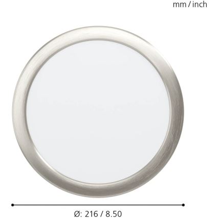Eglo - LED Dimmable bathroom recessed light LED/16,5W/230V IP44 ZigBee