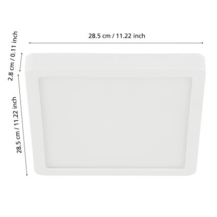 Eglo - LED Dimmable bathroom ceiling light LED/19,5W/230V 2700-6500K IP44 ZigBee