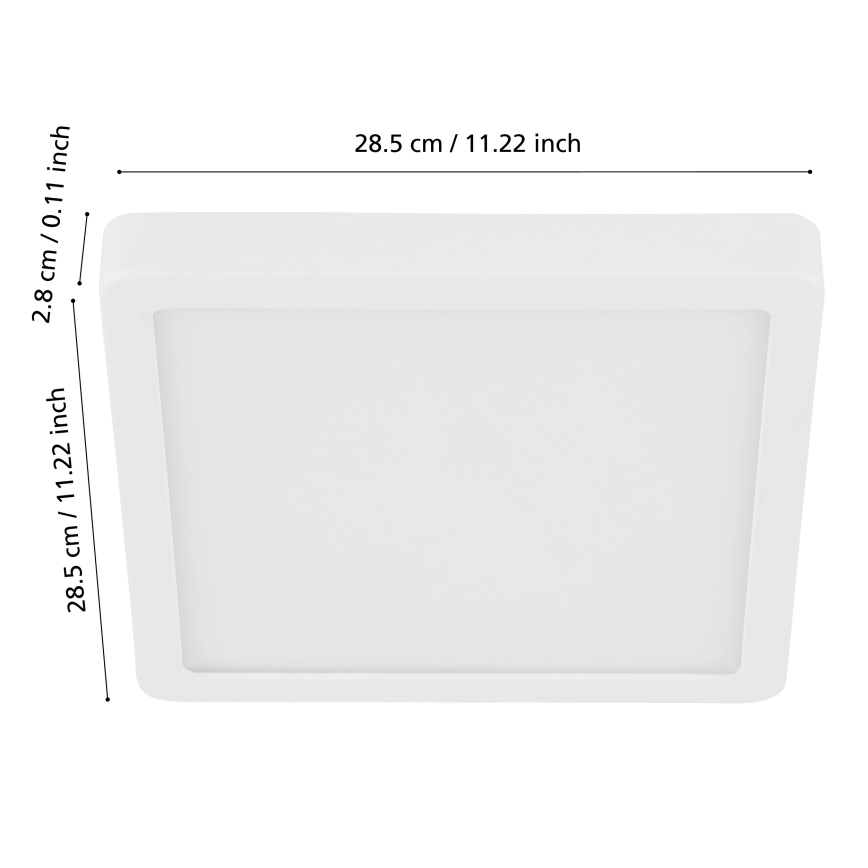 Eglo - LED Dimmable bathroom ceiling light LED/19,5W/230V 2700-6500K IP44 ZigBee