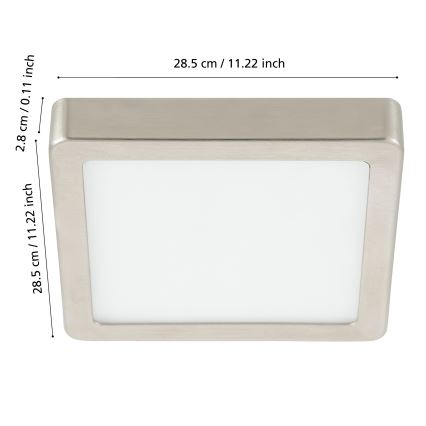 Eglo - LED Dimmable bathroom ceiling light LED/19,5W/230V 2700-6500K IP44 ZigBee