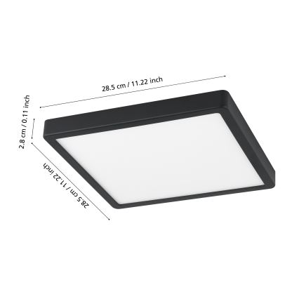 Eglo - LED Dimmable bathroom light LED/19,5W/230V IP44 ZigBee