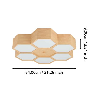 Eglo - Ceiling light 6xE27/9W/230V