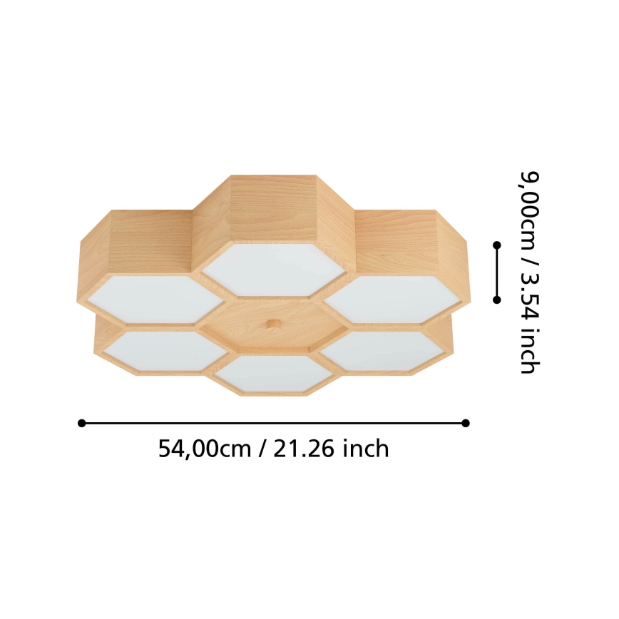 Eglo - Ceiling light 6xE27/9W/230V
