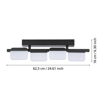 Eglo 98874 - Dimmable LED surface-mounted ceiling light ERVIDEL 4xLED/4.5W/230V
