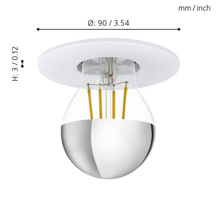 Eglo - Suspended light 1xE27/40W/230V