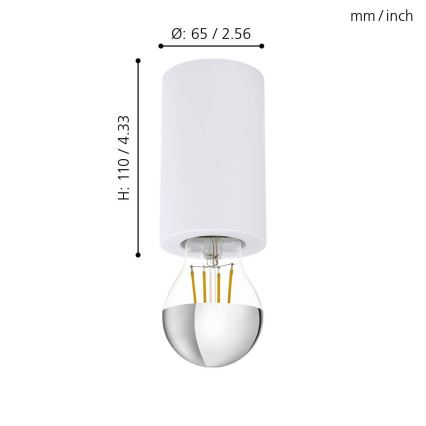 Eglo - Ceiling light 1xE27/40W/230V