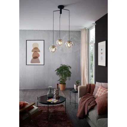 Eglo - Chandelier on a string 3xE27/60W/230V