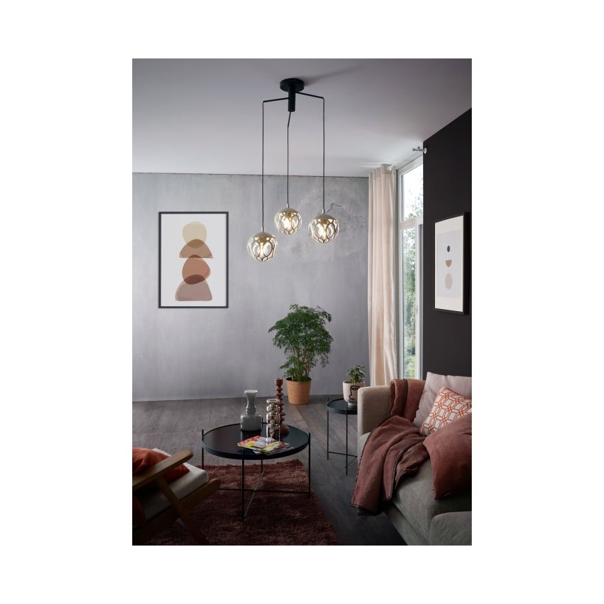 Eglo - Chandelier on a string 3xE27/60W/230V