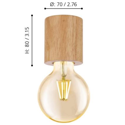 Eglo - Ceiling light 1xE27/28W/230V