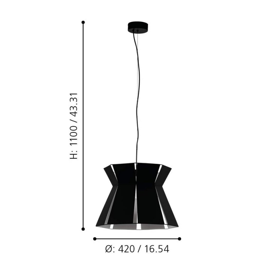 Eglo - Chandelier on a string 1xE27/40W/230V