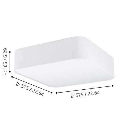 Eglo - Ceiling light 5xE27/25W/230V