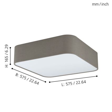 Eglo - Ceiling light 5xE27/25W/230V
