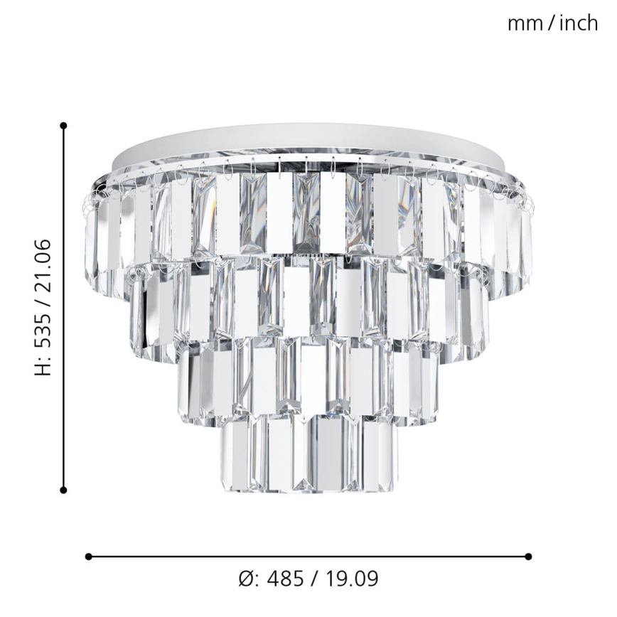 Eglo - Chandelier on a chain 7xE14/40W/230V