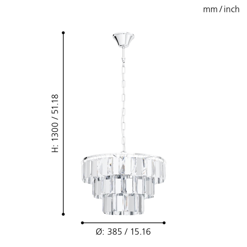 Eglo - Chandelier on a chain 5xE14/40W/230V