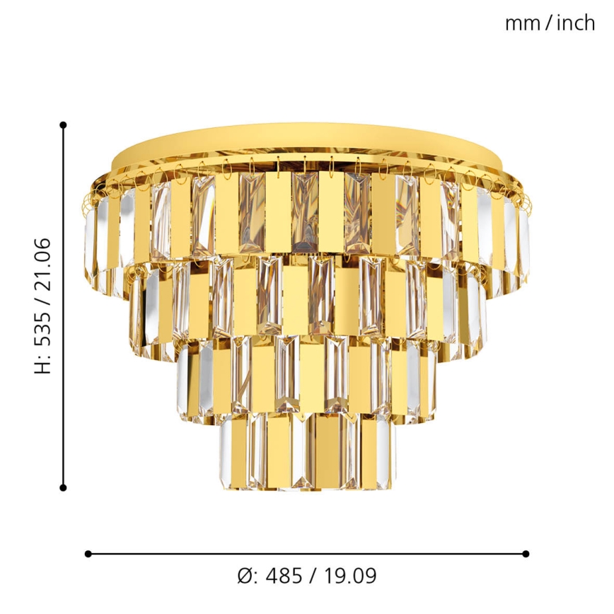 Eglo - Chandelier on a chain 7xE14/40W/230V