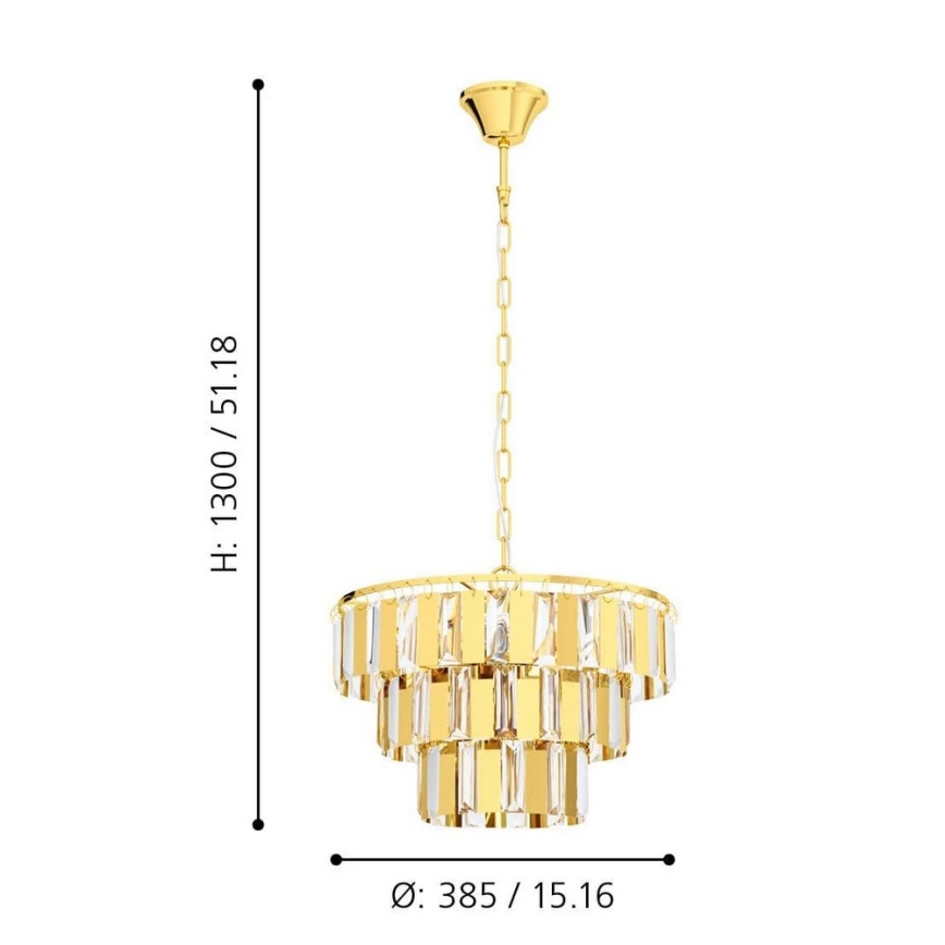 Eglo - Chandelier on a chain 5xE14/40W/230V