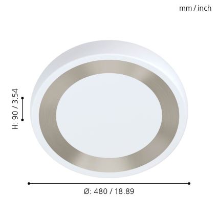 Eglo - LED Ceiling light LED/22W/230V