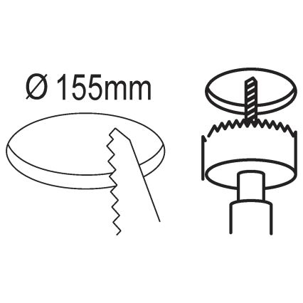 Eglo - LED Bathroom recessed light LED/10,5W/230V IP44