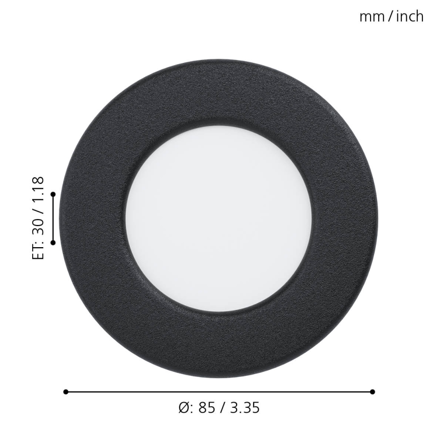 Eglo - LED Bathroom recessed light LED/2,7W/230V IP44