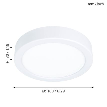 Eglo - LED Ceiling light LED/10,5W/230V
