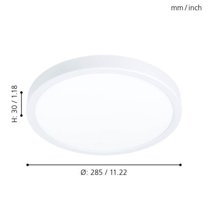 Eglo - LED Ceiling light LED/20W/230V