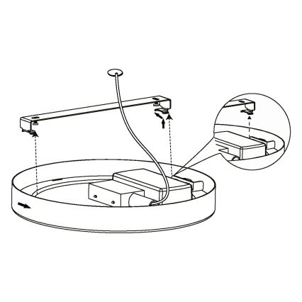 Eglo - LED Ceiling light LED/10,5W/230V