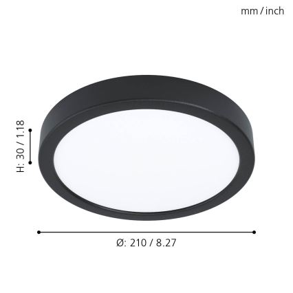 Eglo - LED Ceiling light LED/16,5W/230V