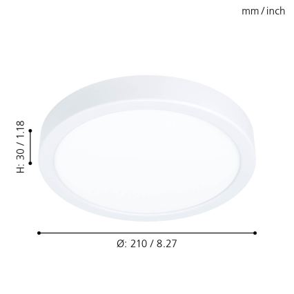 Eglo - LED Ceiling light LED/16,5W/230V