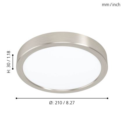 Eglo - LED Ceiling light LED/16.5W/230V
