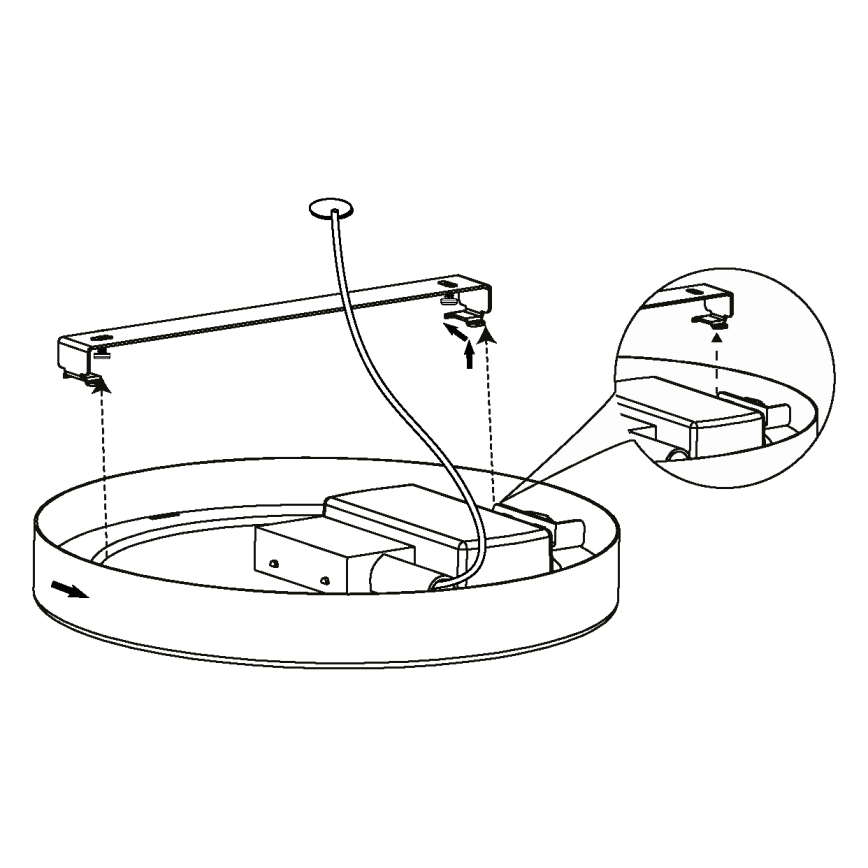 Eglo - LED Ceiling light LED/16.5W/230V