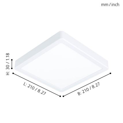 Eglo - LED Ceiling light LED/16,5W/230V