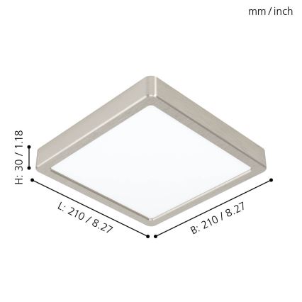 Eglo - LED Ceiling light LED/16,5W/230V