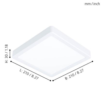 Eglo - LED Ceiling light LED/16,5W/230V