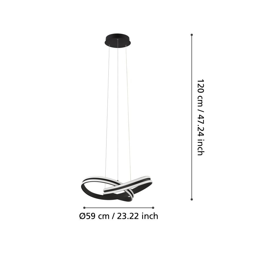 Eglo - LED Chandelier on a string 2xLED/18W/230V