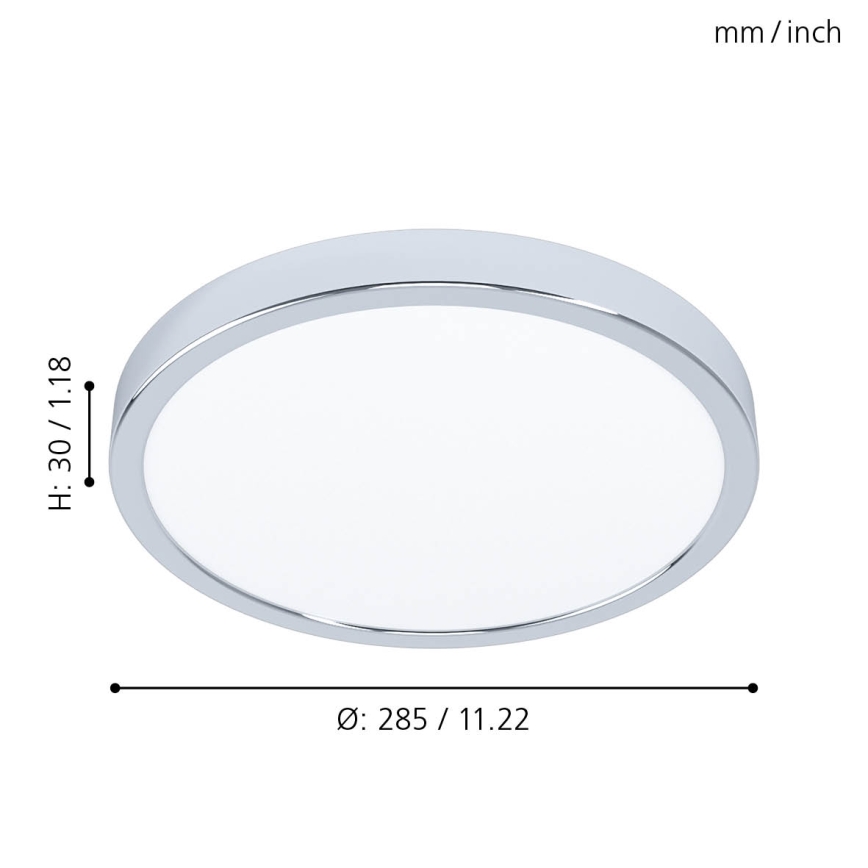 Eglo - LED Bathroom ceiling light LED/20W/230V IP44