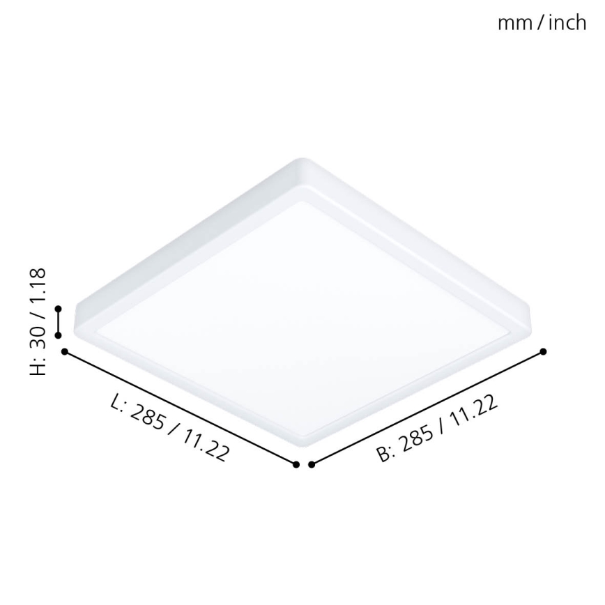 Eglo - LED Bathroom ceiling light LED/20W/230V IP44