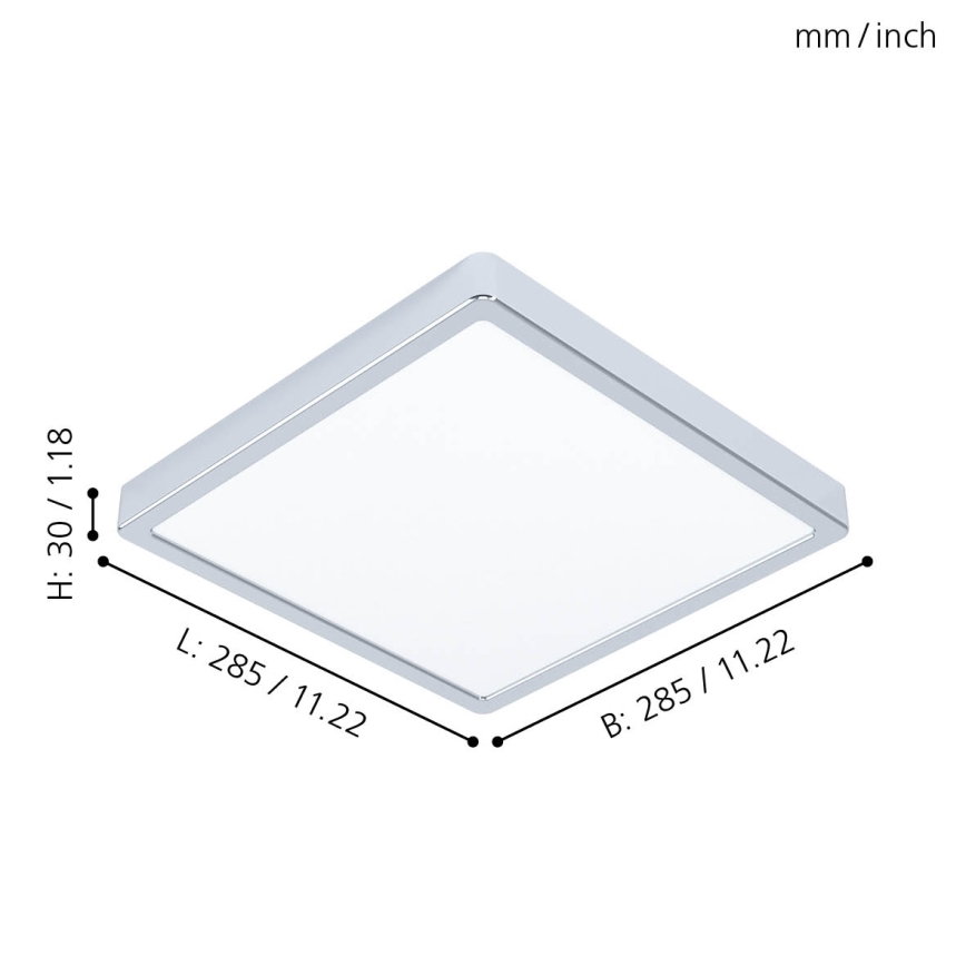 Eglo - LED Bathroom ceiling light LED/20W/230V IP44