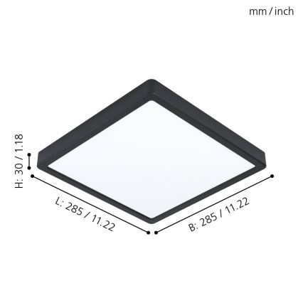 Eglo - LED Bathroom ceiling light LED/20W/230V IP44