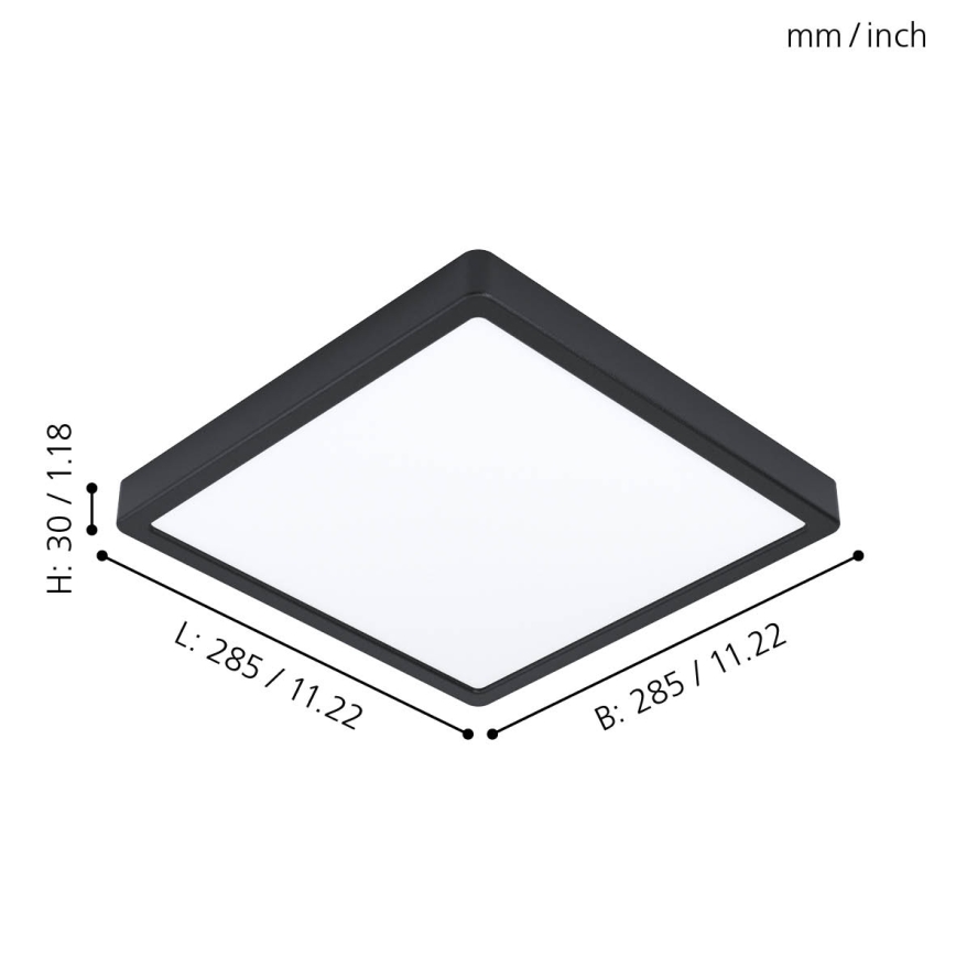 Eglo - LED Bathroom ceiling light LED/20W/230V IP44