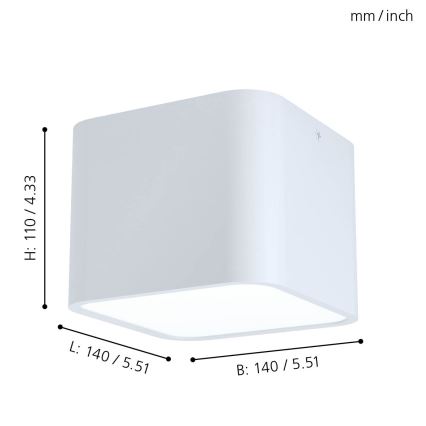 Eglo - Ceiling light 1xE27/28W/230V