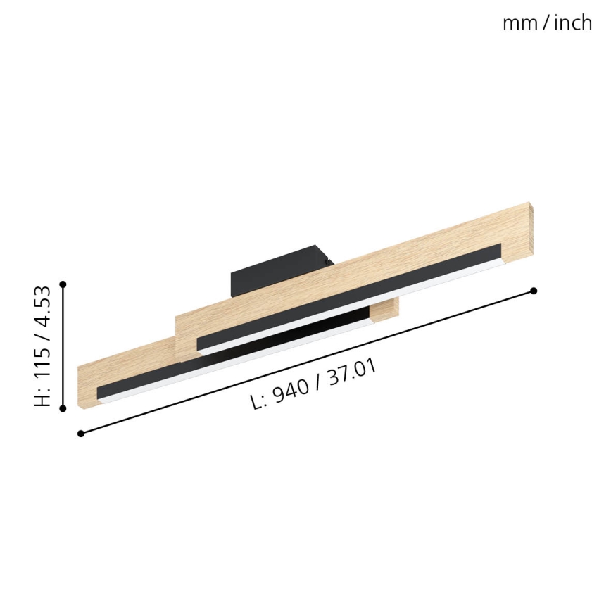 Eglo - LED Dimmable ceiling light 2xLED/10W/230V