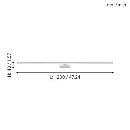 Eglo - LED Bathroom mirror lighting LED/14W/230V 4000K 120 cm IP44