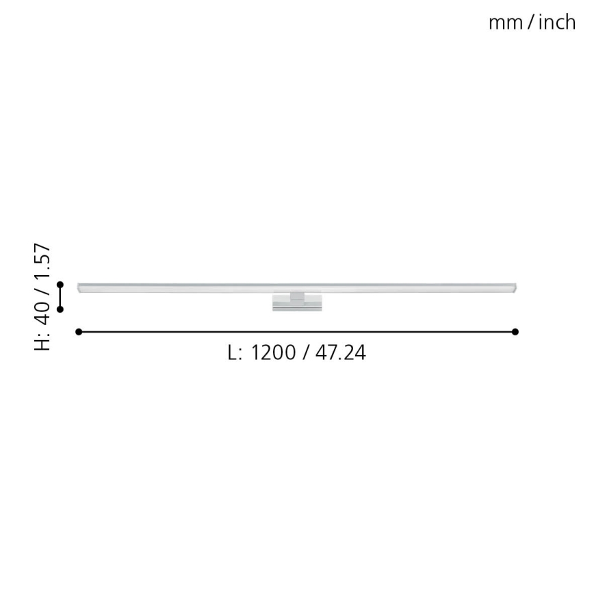Eglo - LED Bathroom mirror lighting LED/14W/230V 4000K 120 cm IP44