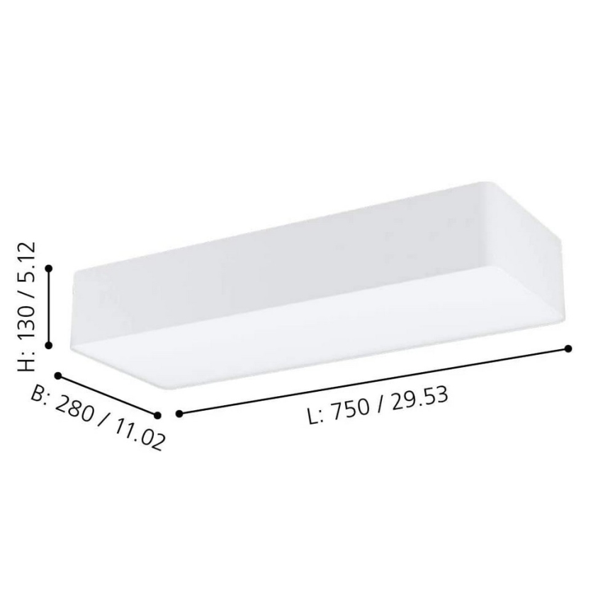 Eglo - Ceiling light 3xE27/28W/230V