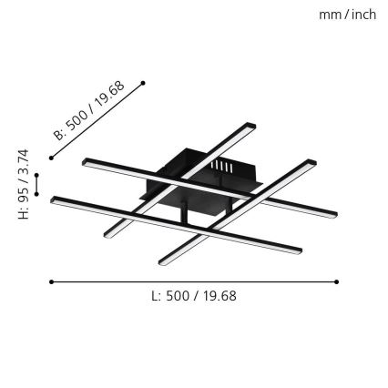 Eglo - LED Ceiling light LED/5.2W/230V
