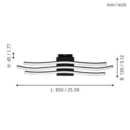 Eglo - LED Ceiling light LED/21W/230V