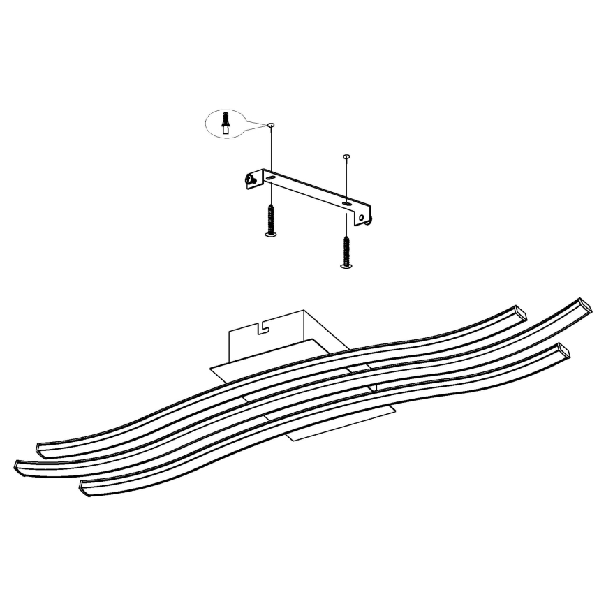 Eglo - LED Ceiling light LED/21W/230V