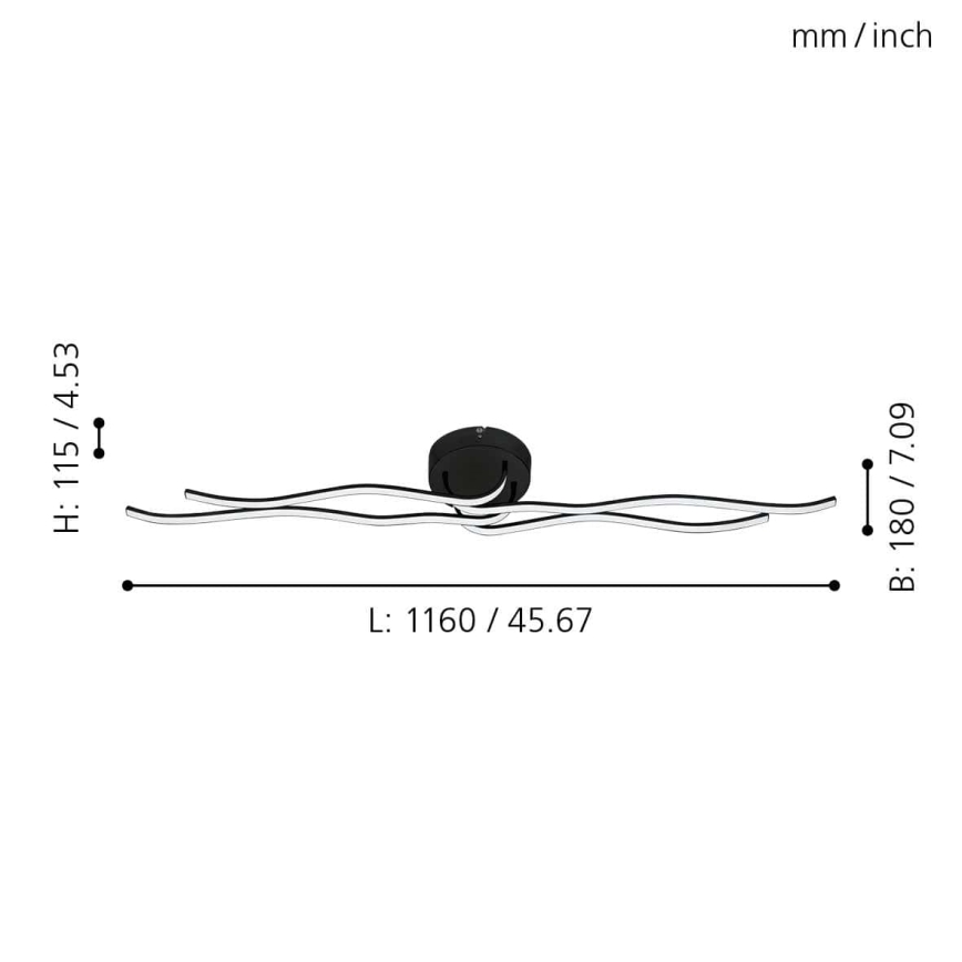 Eglo - LED Surface-mounted chandelier  LED/36W/230V