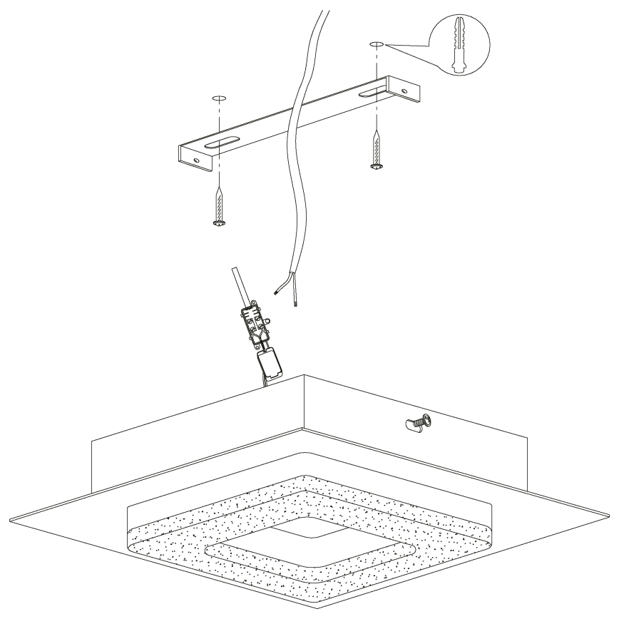 Eglo - LED Ceiling light 4xLED/4W/230V