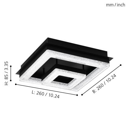 Eglo - LED Ceiling light LED/12W/230V